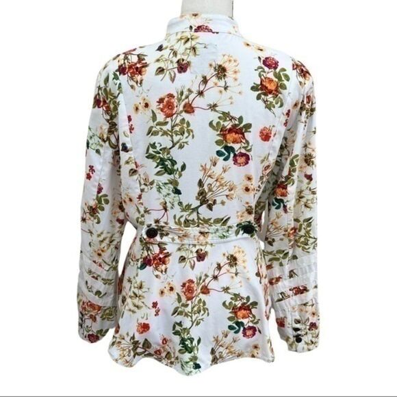 Disney Colleen Atwood Alice Through The Looking Glass Floral Blazer Jacket Sz L. - Picture 3 of 8